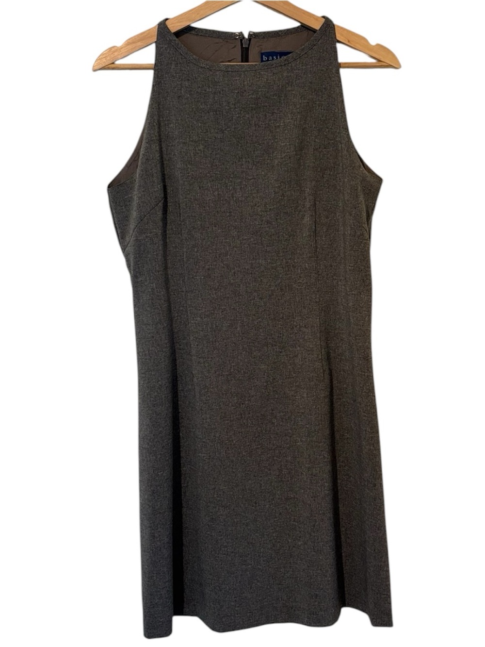 Vintage‎ Basics Heathered Grey Sleeveless Sheath Dress